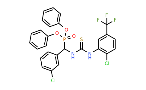 680214-53-3 | diphenyl [(3-chlorophenyl)({[2-chloro-5-(trifluoromethyl)anilino]carbothioyl}amino)methyl]phosphonate