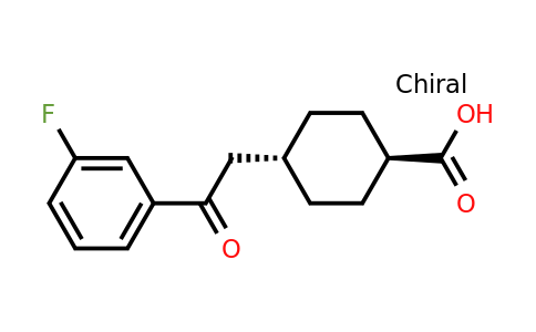 736136-54-2 | trans-4-(2-(3-Fluorophenyl)-2-oxoethyl)cyclohexanecarboxylic acid