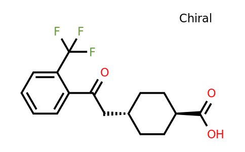 736136-62-2 | trans-4-(2-oxo-2-(2-(Trifluoromethyl)phenyl)ethyl)cyclohexanecarboxylic acid