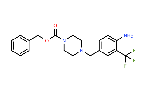 853297-17-3 | Benzyl 4-(4-amino-3-(trifluoromethyl)benzyl)piperazine-1-carboxylate