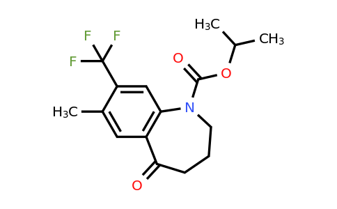 872624-57-2 | Isopropyl 7-methyl-5-oxo-8-(trifluoromethyl)-2,3,4,5-tetrahydro-1H-benzo[b]azepine-1-carboxylate