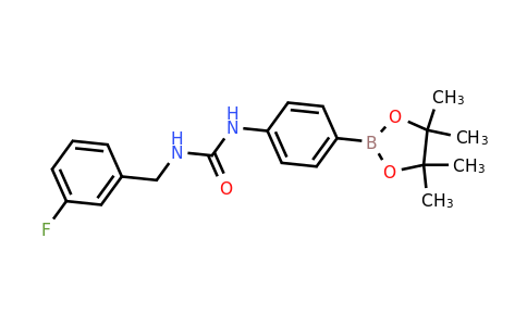 874298-83-6 | 1-(3-Fluorobenzyl)-3-(4-(4,4,5,5-tetramethyl-1,3,2-dioxaborolan-2-yl)phenyl)urea