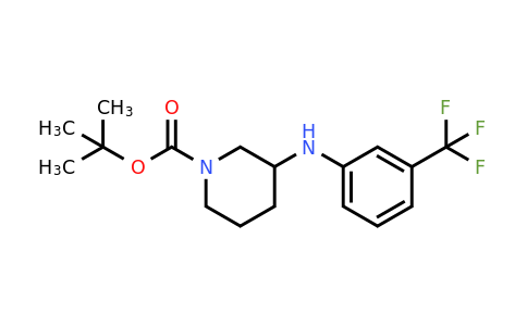 887585-04-8 | tert-Butyl 3-((3-(trifluoromethyl)phenyl)amino)piperidine-1-carboxylate