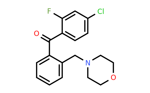 898750-95-3 | 4-Chloro-2-fluoro-2'-morpholinomethyl benzophenone