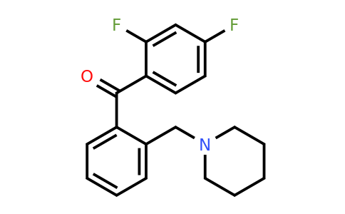 898773-75-6 | 2,4-Difluoro-2'-piperidinomethyl benzophenone