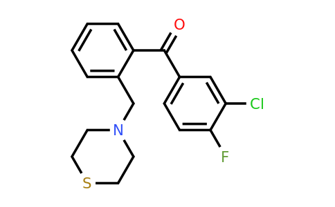 898781-98-1 | 3-Chloro-4-fluoro-2'-thiomorpholinomethyl benzophenone