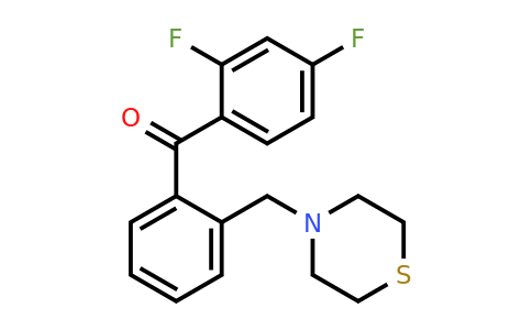 898782-41-7 | 2,4-Difluoro-2'-thiomorpholinomethyl benzophenone