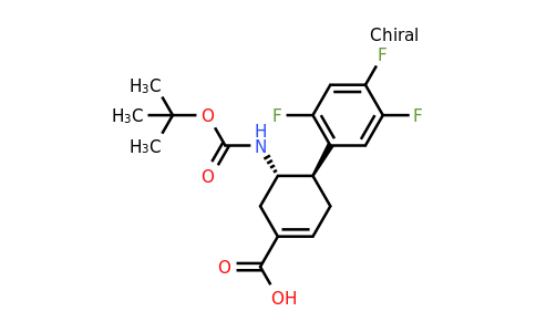 (4R,5S)-5-(tert-butoxycarbonylamino)-4-(2,4,5-trifluorophenyl)cyclohexene-1-carboxylic acid